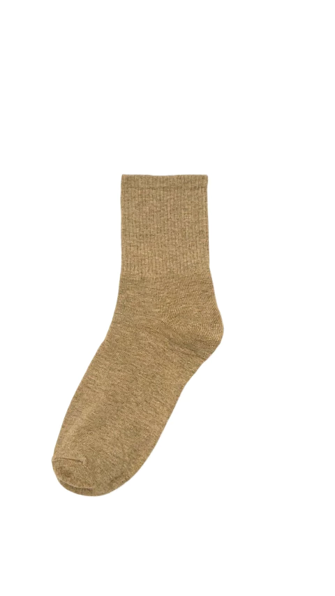 Meias lisas 95% algodão - Caramelo - comprar online