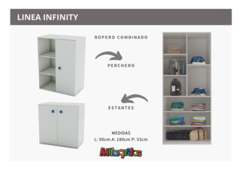 ROPERO INFINITY COMBINADO N°8