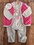 ENTERITO DE ALGODON CON CHALECO DE POLAR TALLE 3 MESES - comprar online