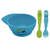SET X 3 PIEZAS DE CUBIERTOS + BOWL INFANTIL MONSTERBABY TRAMONTINA