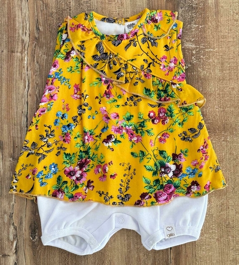 VESTIDO DE ALGODON+ENTERITO 6+