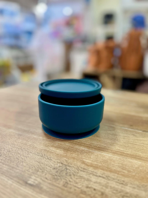 BOWL DE SILICONA CON TAPA - comprar online
