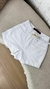 SHORT JEANS MAIS ESTILOSA BRANCO COM CINTO - comprar online