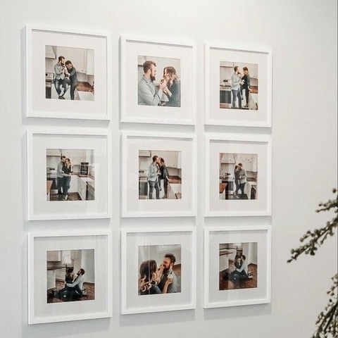 Set 9 cuadros 20x20 CON TUS FOTOS