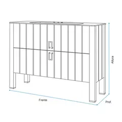 Mueble de Baño de Pie 100cm Deck