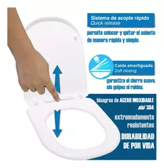 Asiento Inodoro Bari Urea Cierre Suave - tienda online