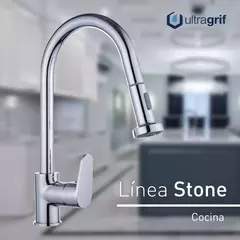 Griferia Cocina Pico Extraible Stone - comprar online
