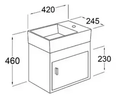 Imagen de Mueble de Baño Due Colgante Gulliart