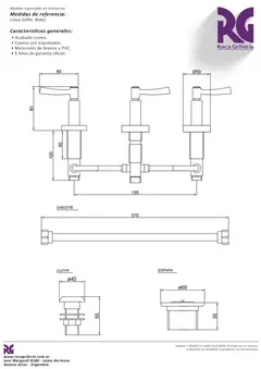 Griferia Bidet Selfie Con Transferencia Roca - tienda online