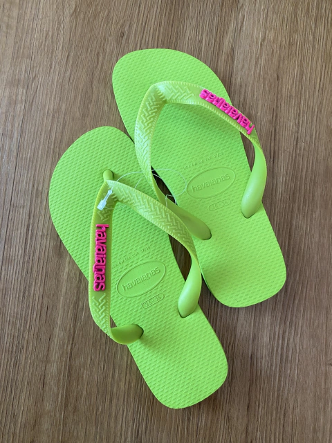 HAVAIANAS ORIGINAL ALÇA GROSSA- VERDE NEON