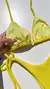 BIQ CORTININHA ATOALHADO CALC AMARRAR - AMARELO - loja online