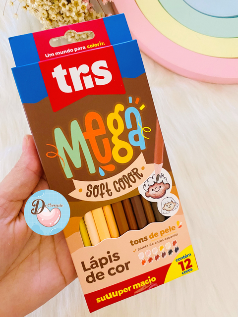 Lápis de Cor Tris - 12 cores - Tons de Pele - comprar online
