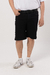Bermuda Big Fit Negro Bolsillo Desgastado