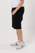 Bermuda Big Fit Negro Bolsillo Desgastado - comprar online