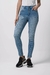 Jean Skinny Push Up Celeste Acid Wash - comprar online