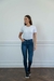 Jean Urban Skinny Azul Oscuro Con Hilo Camel - comprar online