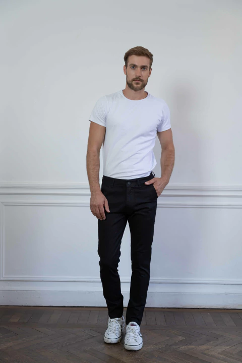 Pantalón Chino Clasico De Gabardina - comprar online