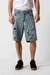 Bermuda De Jean Rigido Celeste Con Roturas - comprar online