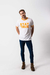 Remera De Jersey Slim Combinada - comprar online