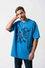 Remera De Jersey Oversize Estampa Wine