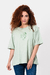 Remera De Jersey Larga Mano Con Flor