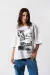 Remera De Jersey Largo Estampa Degrade