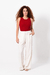 Musculosa Collareta Ancha Con Borgado - comprar online