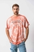 Remera Regular Batik Espiral Con Estampa