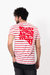 Remera De Jersey Rayado Regular Espalda Estampada - Gabucci