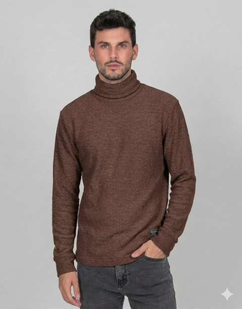 Polera Alta Algodon C/Lycra - comprar online