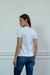 Remera De Algodon Con Lycra Escote V en internet