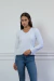 Remera Escote V C/Lycra - comprar online
