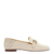MOCASSIM BRANCO COURO BRIDÃO METÁLICO AREZZO