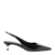 Scarpin Preto Verniz Salto Kitten Slingback