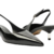 Scarpin Preto Verniz Salto Kitten Slingback - Gata De Botas