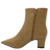 Bota Nude Couro Cano Curto Bico Fino - comprar online