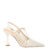 SCARPIN LUIZA BARCELOS CAGE SALTO ALTO OFF WHITE