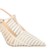 SCARPIN LUIZA BARCELOS CAGE SALTO ALTO OFF WHITE - Gata De Botas