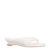 SANDÁLIA LUIZA BARCELOS WEDGE DE SALTO BAIXO EM COURO OFF WHITE