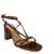 SANDÁLIA NAKED SALTO MÉDIO BRONZE - comprar online