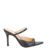 MULE LUIZA BARCELOS DE SALTO ALTO EM COURO PRETO - comprar online