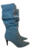 BOTA JEANS ESTONADO COM SALTO PRETO - comprar online