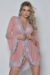 Robe tule liso e renda bicolor Y7113