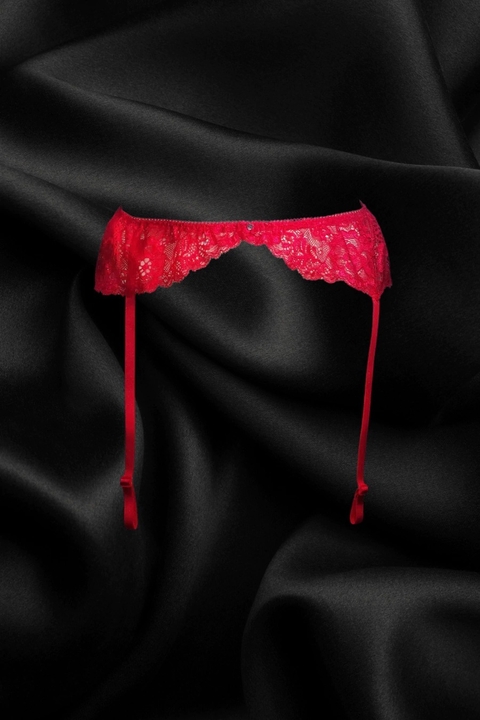 Cinta Liga em Renda Preto SE LIGA - Sensualle