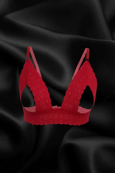 Sutiã Aberto em Renda CASADO - Sensualle