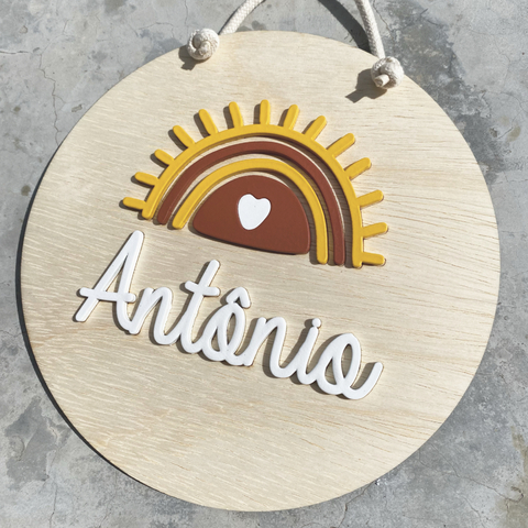 Placa Maternidade [ARCO-ÍRIS] - comprar online