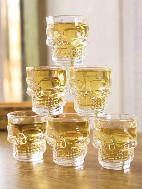 Set 6 Vasos Skull