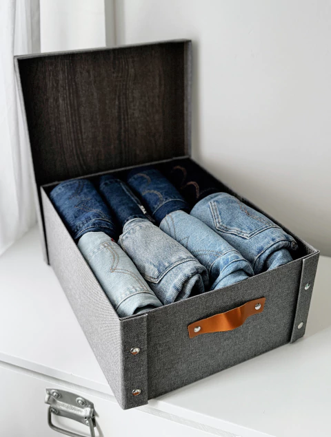 Caja Organizadora Grey Oak Plegable