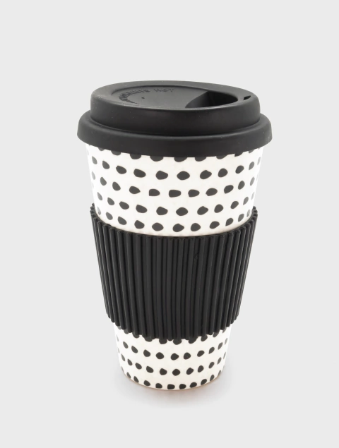 Coffee Cup Dots Bamboo