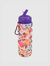 Botella Plegable Floreada Tapa Violeta Silicona 500ml